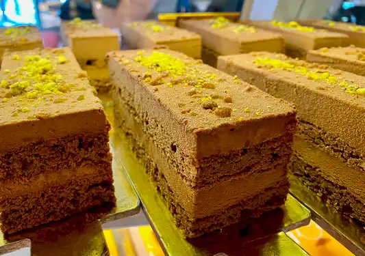 Cholocate & Pistachio Slice