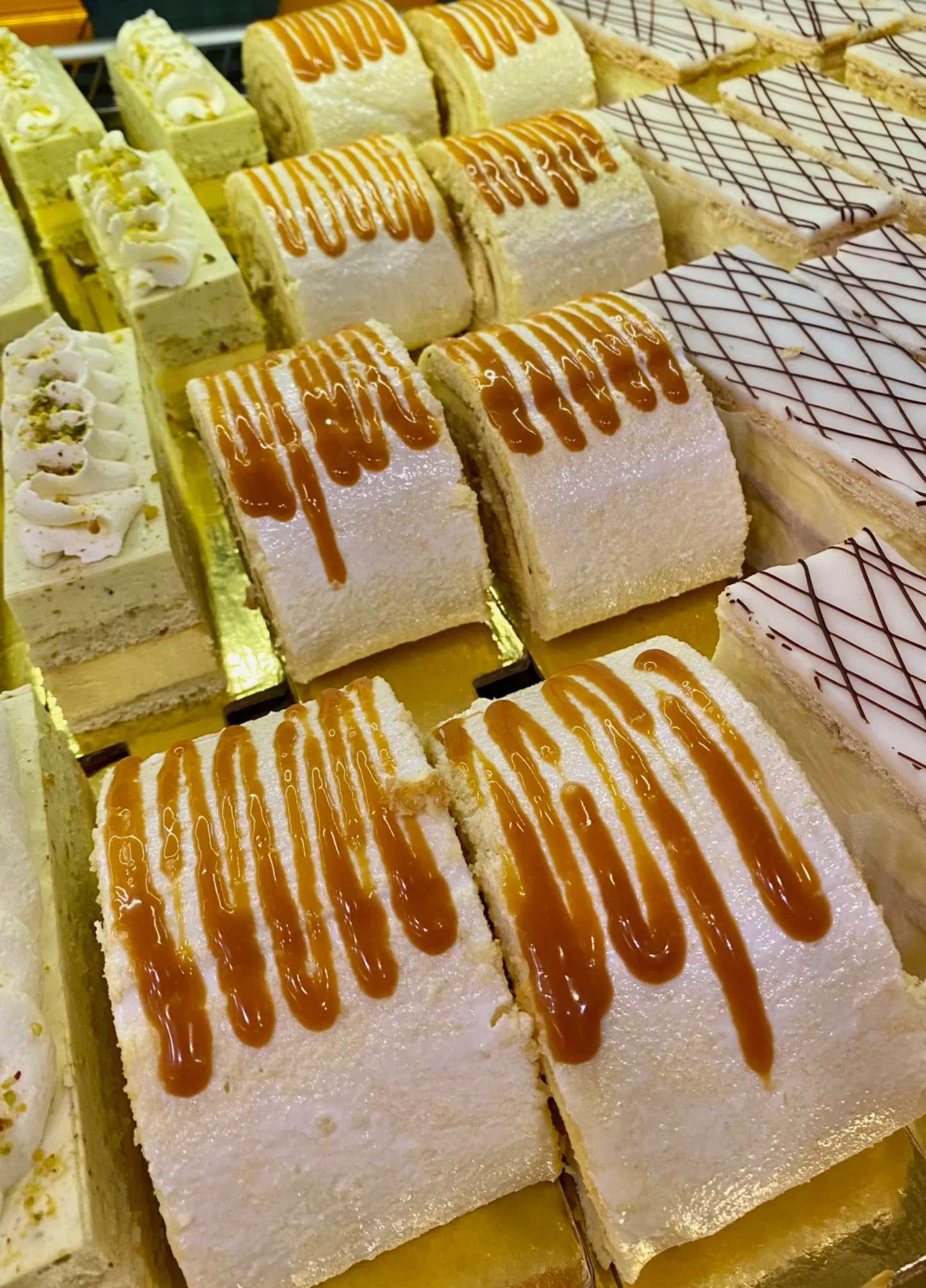 Caramel Pistachio Swiss Roll